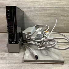 Nintendo Wii Console Black No Controllers Tested And Working