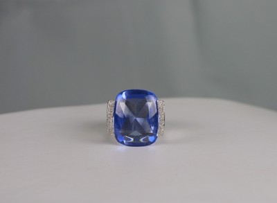 NUOVEGIOIE イタリア 925 シルバー ブルー ストーン リング