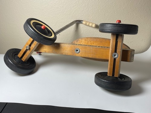Vintage Radio Flyer Kids Maple Wood 4 Wheel Ride on Scooter USA - Picture 18 of 22