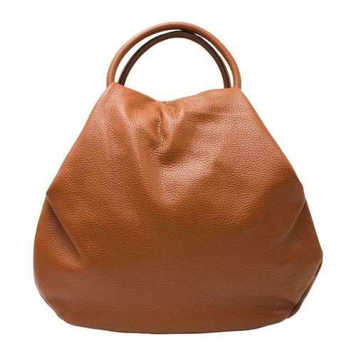 Borsa a Mano in Pelle Morbida Tonda Made in Italy | eBay