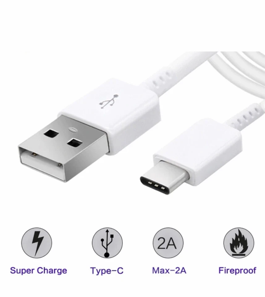 Lot USB-C Type C Cable Fast Charging Cord for Samsung Galaxy S10+ S9 S8 Note 9 8 - Image 2 of 4