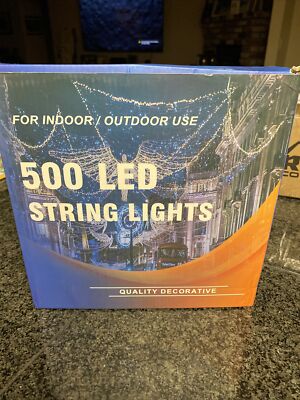 Kemooie 500 LED Orange Halloween Indoor Outdoor String Lights