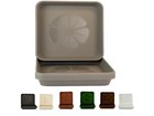 Set Of 5 Plant Pots Saucers Square Drip Trays Plastic Indoor Outdoor Garden 