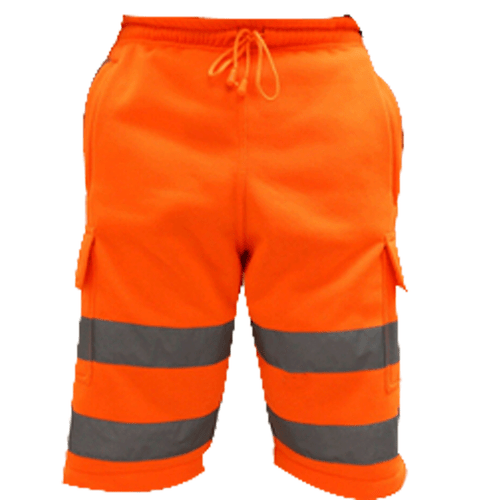 Hi Vis Viz Fleece Shorts High Visibility Reflective Tape Security Work Bottom UK - Picture 27 of 42