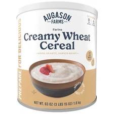 	Augason Farms Creamy Wheat Cereal - 3 lbs 15 oz No. 10 Can	