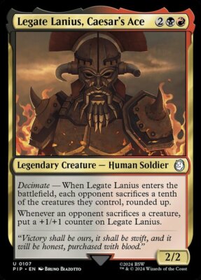 MTG Legate Lanius, Caesar's Ace NM-Mint Universes Beyond: Fallout 