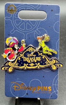 DCL Disney Cruise Line Treasure Ship Stern Peter Pan Captain Hook Pin