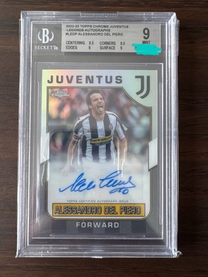 Juventus Alessandro Del Piero 直筆サイン Alessandro Del Piero Autograph BGS 9 Juventus TOPPS CHROME 2022-23