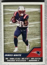2021 Panini NFL Sticker And Card Collection Base Set #79 James White Patriots