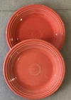 Fiestaware Flamingo Dinner Plate Discontinued Color  Homer Laughlin . Set of 2