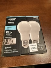 Feit Electric A19 LED Light Bulbs, 100W Equivalent, LED, 5000k Daylight