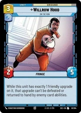 x3 Willrow Hood - On the Run - Foil U Star Wars Secrets of Power M/NM