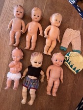 Vintage Boy Dolls Selection Incl. Pedigree And Rosebud Figures