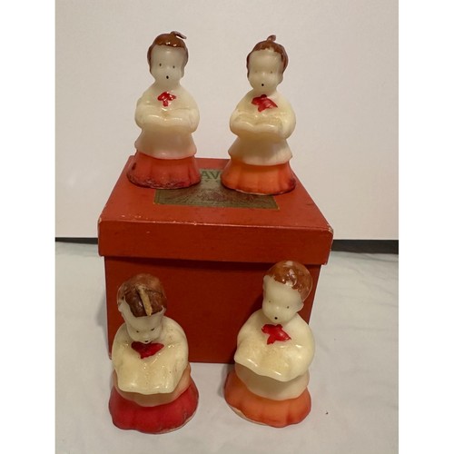 Vintage Tavern Novelty Candles In Box Choir Boys