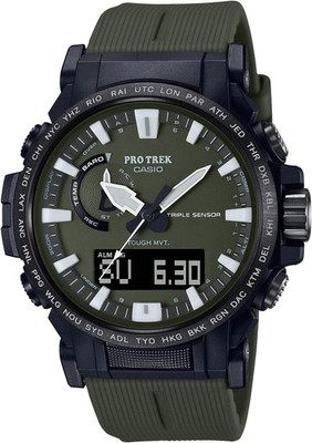 New Casio PRW-61Y-3JF PROTREK Mens Watch Solar Plastic Green Japan