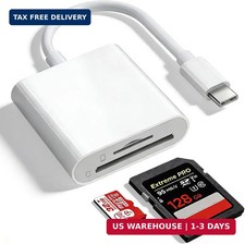 SD Card Reader for iPhone 15/16/17, Sd Card Reader USB C,Micro Sd Card Reader fo