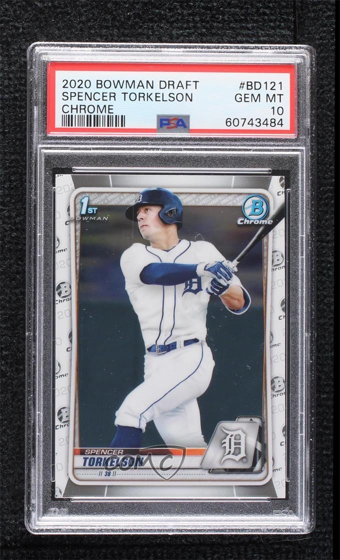 2020 Bowman Draft Chrome Spencer Torkelson (Batting) #BD-121 PSA 10 GEM MT 1o3f