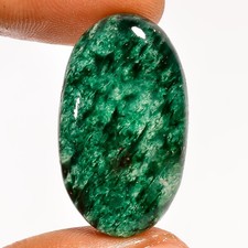 100 Natural Green Aventurine Oval Cabochon Gemstone 29 Ct. 29X17X6 mm UG-3442