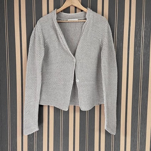Women Fabiana Filippi Sweater Grey Linen 38 / M /