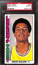 1976 TOPPS #62 Mack Calvin PSA 9 Mint 60031719 