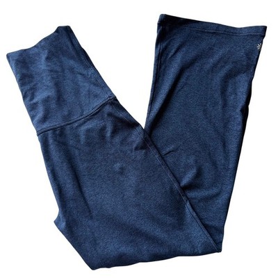 Athleta Girl Downtime Pant Flare Legging Heather Blue Casual Kids Size L 12