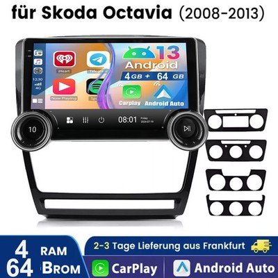 10,1'' Android15 Autoradio Für Für Skoda Octavia II Combi 2008-2013 GPS RDS FM BT