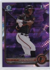 2022 Bowman Sapphire Edition Chrome Prospects Purple 1/25 Luis Gonzalez 06qf