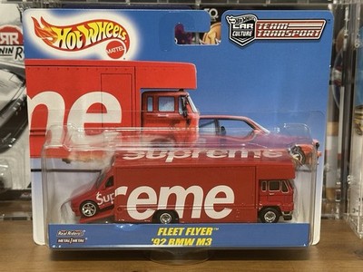 ミニカー Hot Wheels Supreme FLEET FLYER 92 BMW M3 Supreme Hot Wheels™ Fleet Flyer™ + 1992 BMW M3 (SS19) - $30