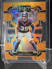 2023 Panini Select - Concourse Henry To'Oto'O #39 Orange Prizm /499(RC) Die-Cut