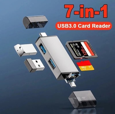 7-in-1-Multifunktions-USB 3.0-Kartenleser Micro TF SD Card Memory Reader USB