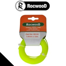 1.6mm Nylon Line Strimmer Cord 15m RocwooD Silent Twisted Brushcutter Pro 0.28 per metre