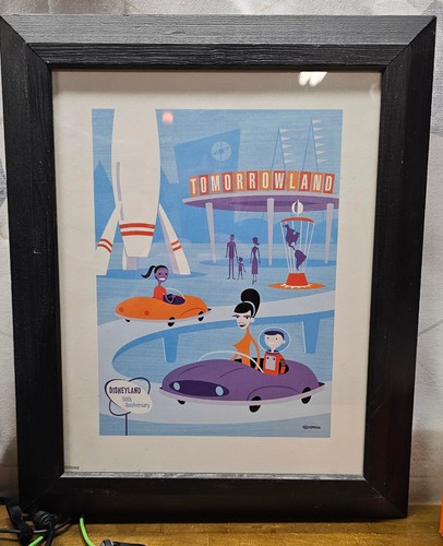 Shag Disneyland 50th Anniversary Tomorrowland Print (2005)
