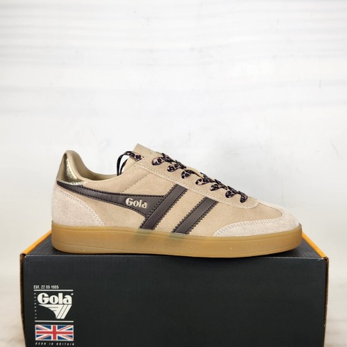Size 7.5 - Gola Viper EV II - Bone / Dark Brown / Gold / Gum - Womens - CLB813