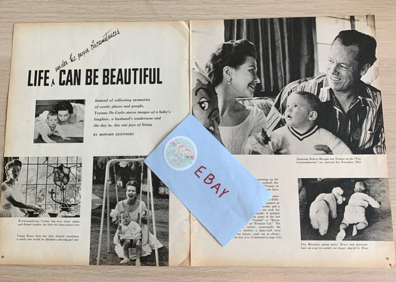 Yvonne De Carlo - Vintage Clippings (The Munsters)
