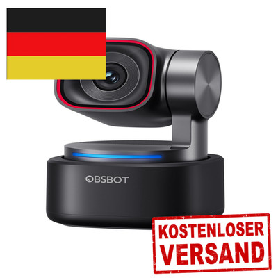 OBSBOT Tiny 3 4K Webcam mit Spatial Audio AI Tracking PTZ Kamera 120FPS