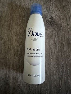 Dove Body Lift Volumizing Mousse For Hair 7 oz NEW Weightless Moisturizer