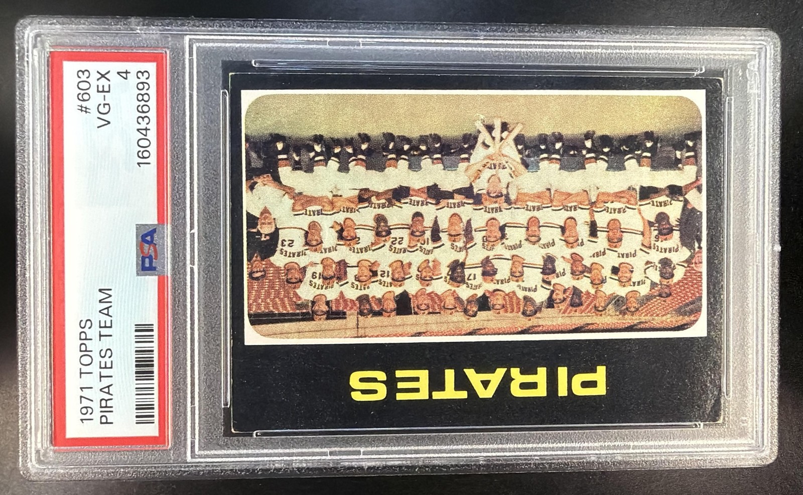 ROBERTO CLEMENTE 1971 TOPPS #603 PIRATES TEAM RECORDS PHOTO CARD GRADED PSA 4