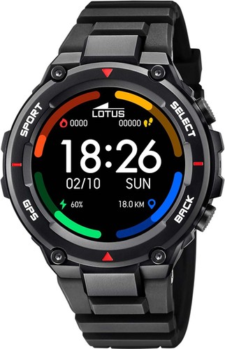Lotus Smartwatch 50024/4 Bluetooth 5.0 GPS Touch-Display 51mm schwarz B-WARE