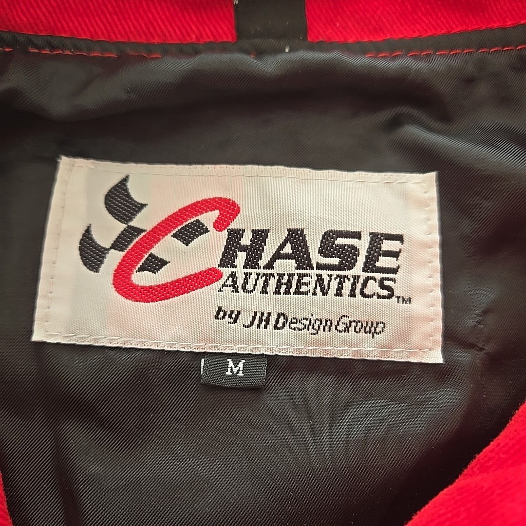 Dale Earnhardt Jr Chase Athletics JH Design Red Leather Jacket Men M *READ*