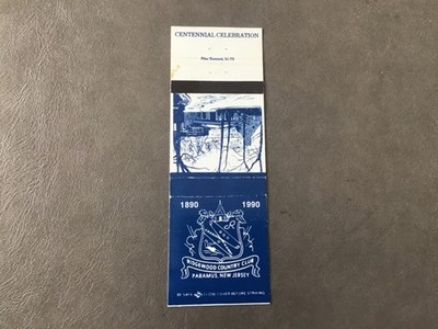 Ridgewood Country Club, Paramus, New Jersey  Matchbook Cover