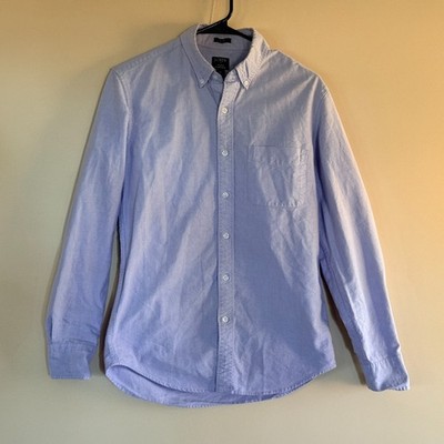 J. CREW Flex Oxford Button Down Work Shirt Lilac Purple Men's Size Small Slim