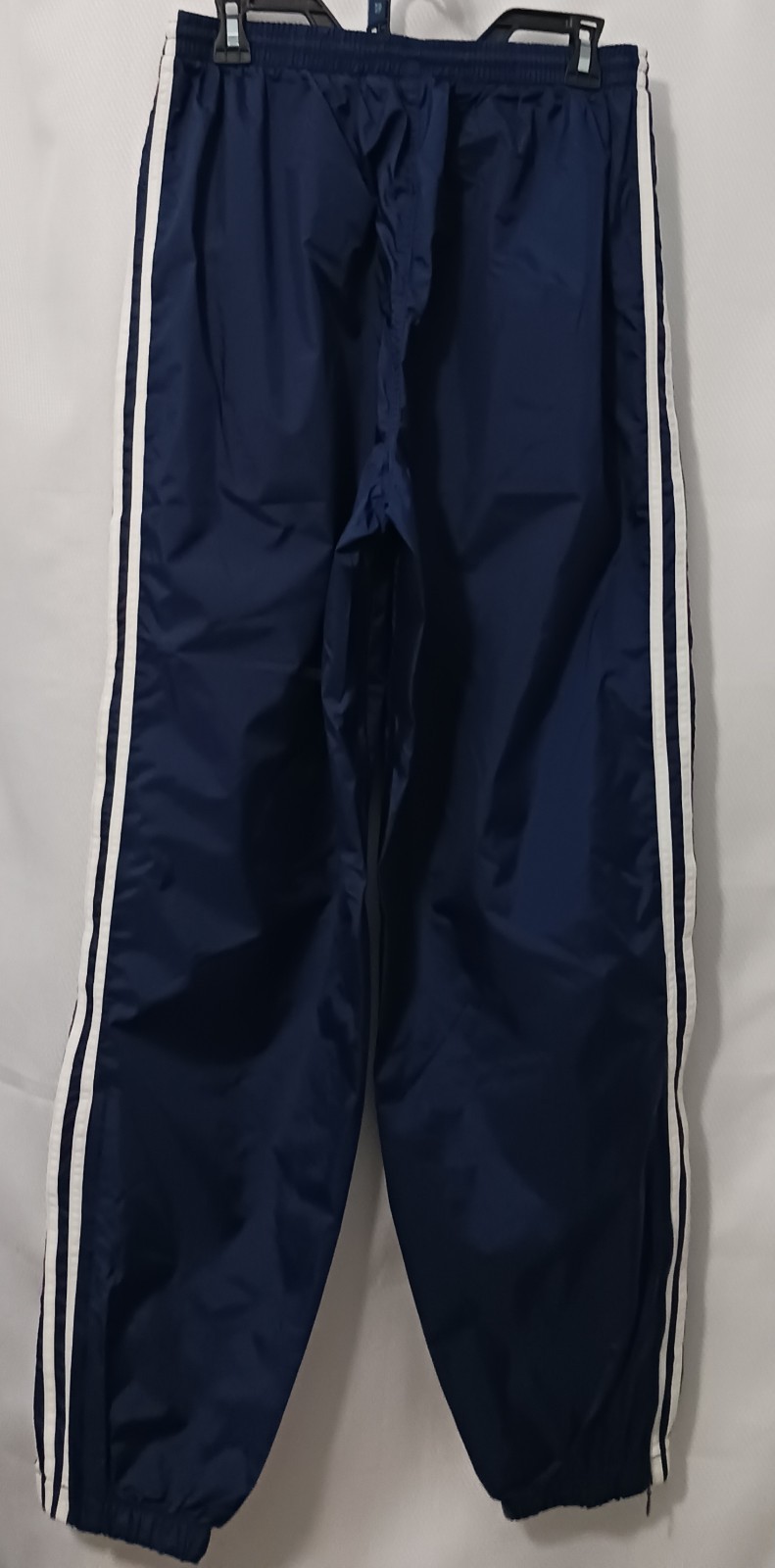 RARE 1999 GOOD CON Mens Adidas Team Dark Blue White Logo Windbreaker Pants Large thumbnail 8
