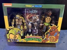 NECA TMNT Tokka and Rahzar 2-Pack Action Figures Cartoon Collectibles Set