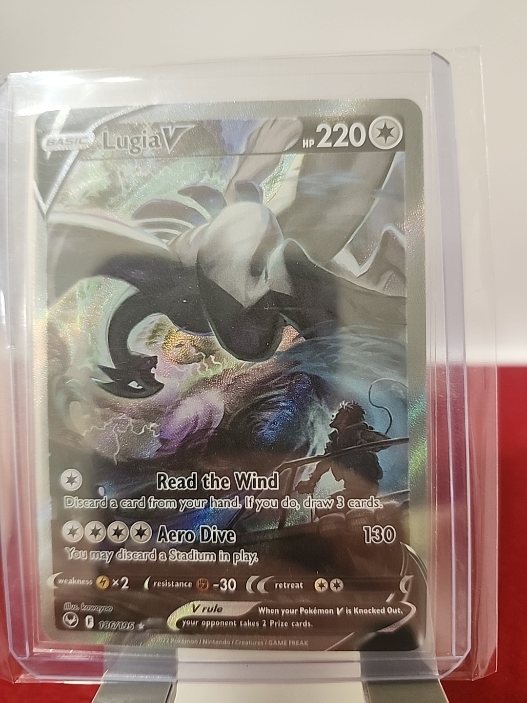 The Pokémon Company Lugia V 186/195 Silver Tempest Full Art Holo Ultra Rare