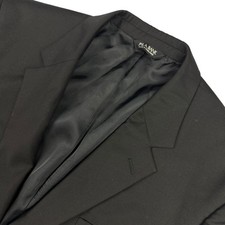 Jos A Bank Men's 100 Wool 2-Button Blazer Black   48L