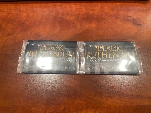 Lot of 2 - Black Ruthenium Mercury Dimes