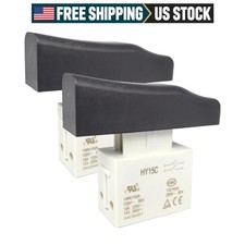 Switch HY15C Lock-on Push Button 2-Pack for Bauer Rotary Hammers