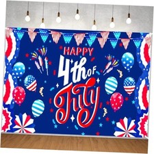 4th of July Banner Independence Day Decorations Outdoor 41  71inch Patriotic