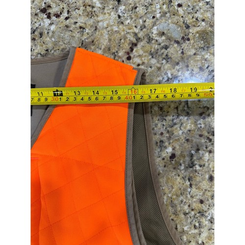 Cabela’s Vest Bird Hunting Fishing Utility Multi Pocket Brown Orange Size Large - Picture 13 of 18