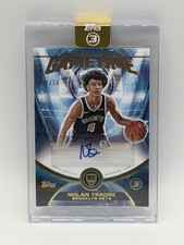 2025-26 Topps Three - Game Time Graphs Nolan Traore #GT-NT Gold /10 (AU, RC)